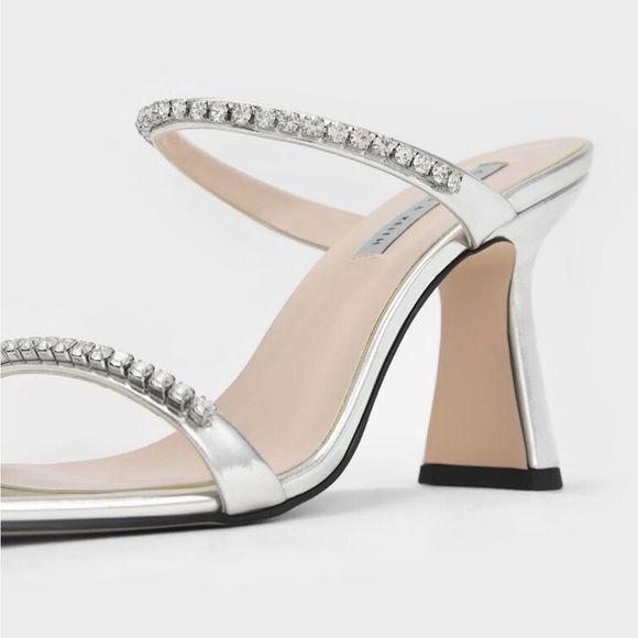 Charles & Keith Silver Heels - Picture 5 of 6